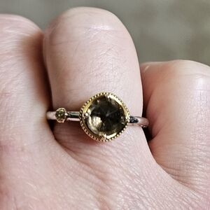 Tacori 18k925 Midnight Sun Bold Simply Gem Smoky Quartz Ring